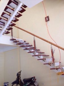 Thi công cầu thang xương cá tại Thường Tín - Hà Nội