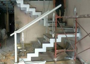 Thi công cầu thang xương cá tại Gia Lâm - Hà Nội