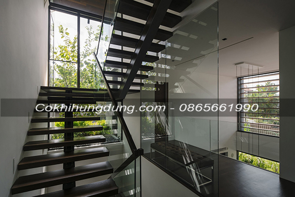 Cầu thang xương cá đẹp 12