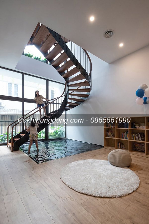 Cầu thang xương xoáy đẹp 162 Cầu thang xương xoáy đẹp 162