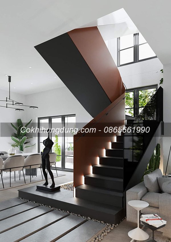 cầu thang xương cá đẹp 18 cầu thang xương cá đẹp 18