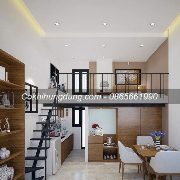 Cầu thang thép giá rẻ 1 Cầu thang thép giá rẻ 1