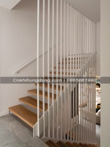 Cầu thang xương cá đẹp