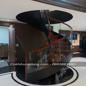 mẫu cầu thang xoắn ốc đẹp mã 1