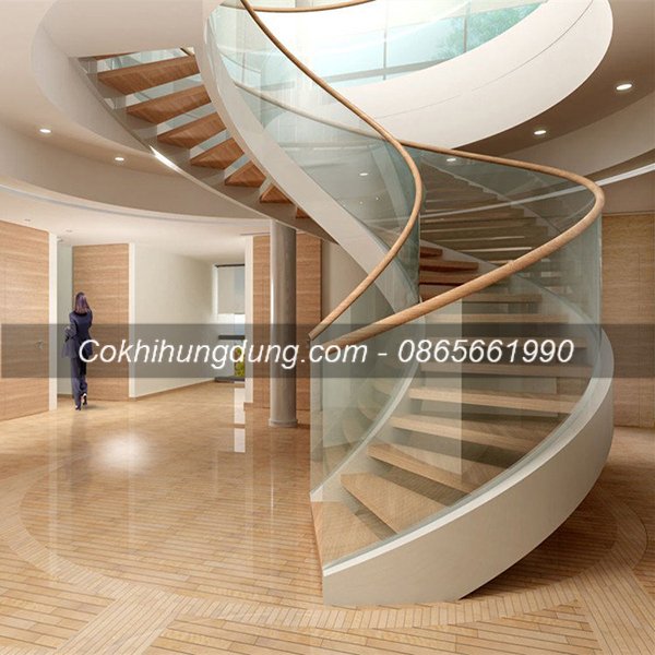 Cầu thang xương xoắn bằng thép Cầu thang xương xoắn bằng thép