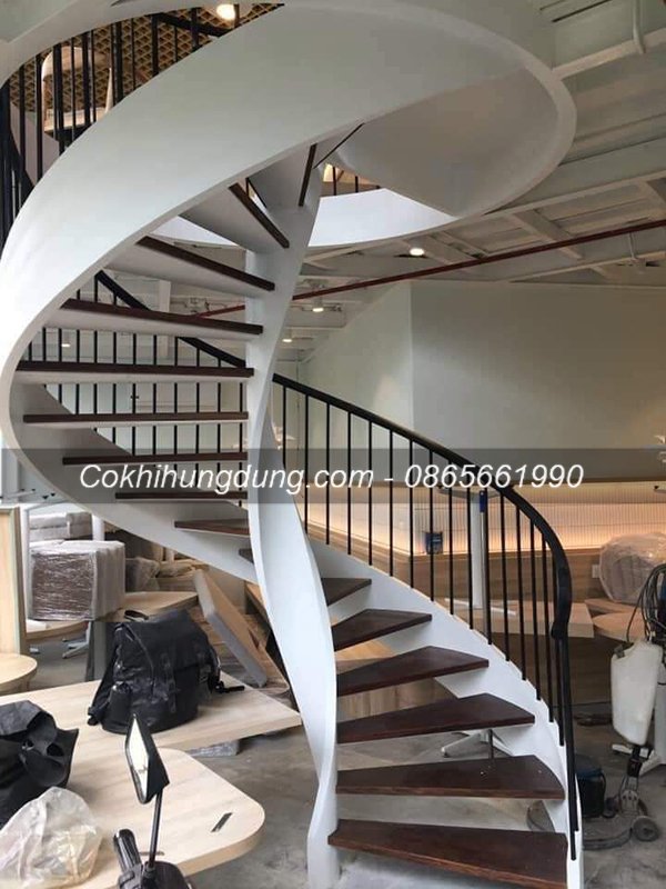 Cầu thang xoắn ốc đẹp 35 Cầu thang xoắn ốc đẹp 35