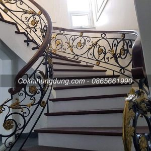 Mẫu cầu thang sắt nghệ thuật đẹp nhất