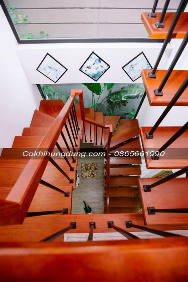 cầu thang xương cá gỗ đẹp ms8 cầu thang xương cá gỗ đẹp ms8