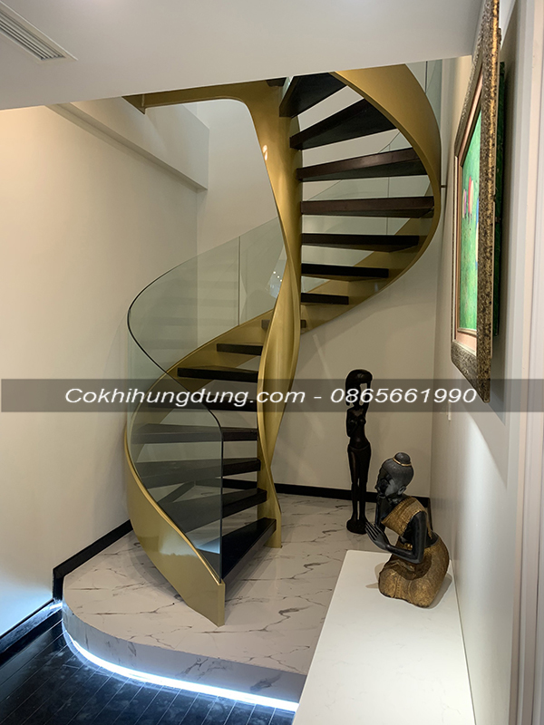 mẫu cầu thang xoắn ốc đẹp MS8