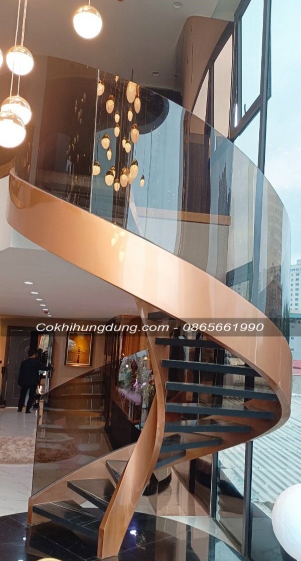 mẫu cầu thang xoắn ốc đẹp MS5