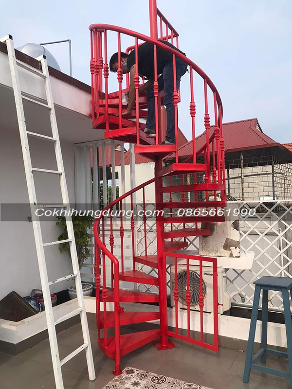 mẫu cầu thang xoắn đơn giản đẹp 26 mẫu cầu thang xoắn đơn giản đẹp 26