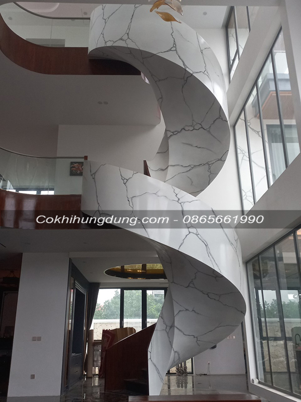 mẫu cầu thang xoắn ốc đẹp MS6