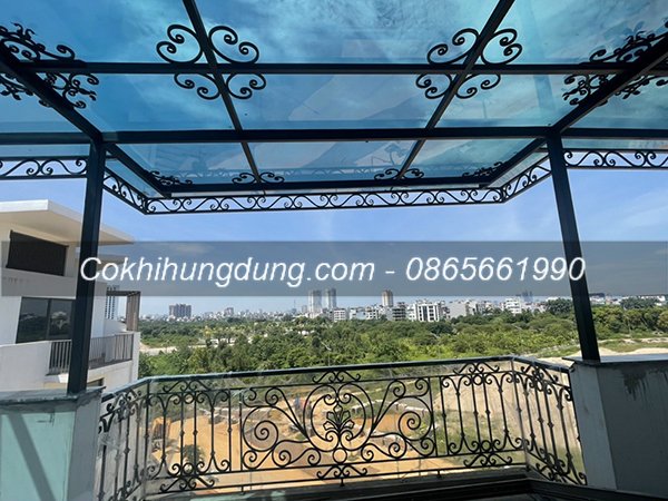 Mái kính ban công đẹp 15 Mái kính ban công đẹp 15