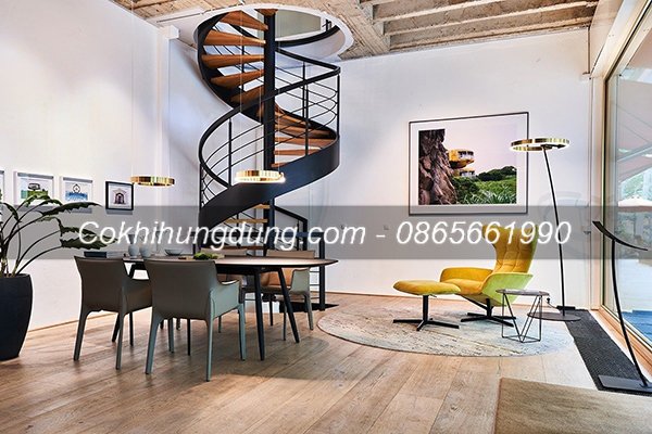 cầu thang sắt xoắn 1 cầu thang sắt xoắn