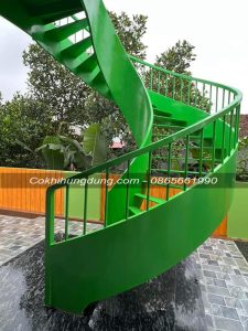 cầu thang xoắn ốc, mẫu cầu thang xoắn đẹp, cầu thang xoắn