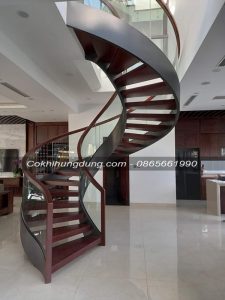 cầu thang xoắn ốc, mẫu cầu thang xoắn đẹp, cầu thang xoắn