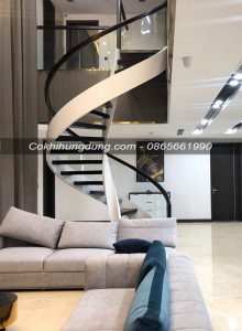 cầu thang xoắn ốc, mẫu cầu thang xoắn đẹp, cầu thang xoắn