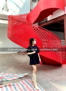 cầu thang xoắn ốc, mẫu cầu thang xoắn đẹp, cầu thang xoắn