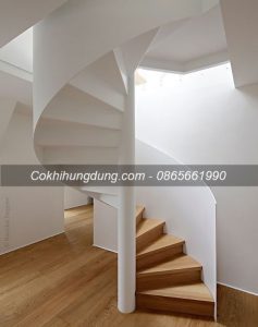 cầu thang xoắn ốc, mẫu cầu thang xoắn đẹp, cầu thang xoắn