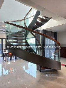 cầu thang xoắn ốc, mẫu cầu thang xoắn đẹp, cầu thang xoắn