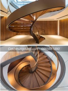 cầu thang xoắn ốc, mẫu cầu thang xoắn đẹp, cầu thang xoắn