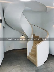 cầu thang xoắn ốc, mẫu cầu thang xoắn đẹp, cầu thang xoắn