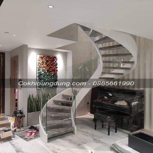 mẫu cầu thang xoắn đẹp
