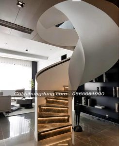 cầu thang xoắn ốc đẹp, hiện đại