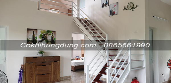 mẫu cầu thang xương cá sắt đẹp ms17