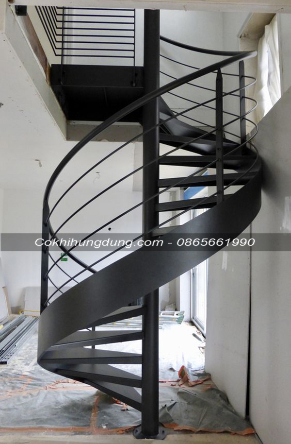 cầu thang xoắn ốc lắp ghép 04