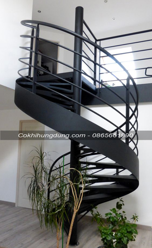 cầu thang xoắn ốc lắp ghép 03