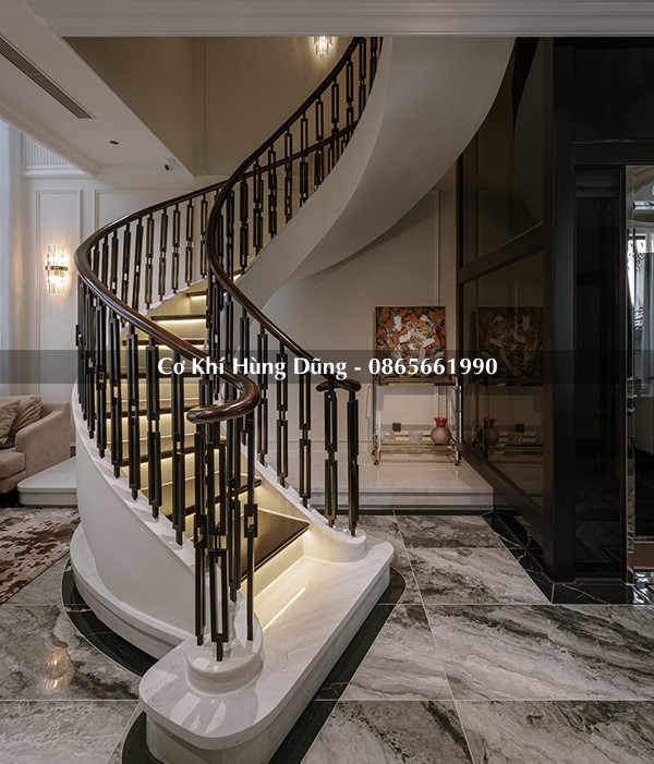 Mẫu cầu thang xoắn ốc đẹp 64