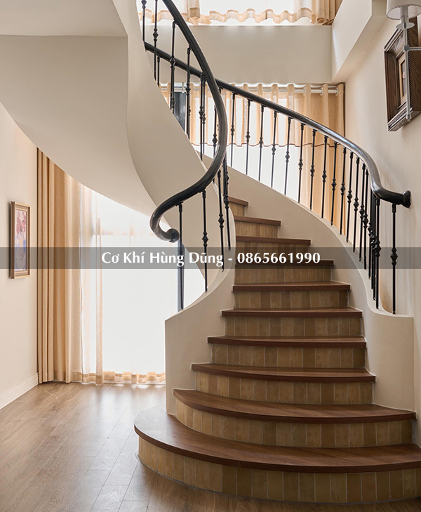 Mẫu cầu thang xoắn ốc đẹp 68