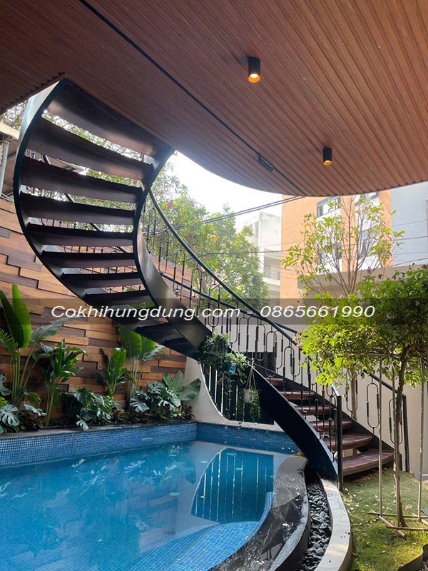 Mẫu cầu thang xoắn ốc đẹp 52