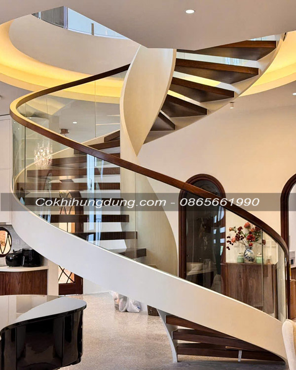 Mẫu cầu thang xoắn ốc đẹp 35