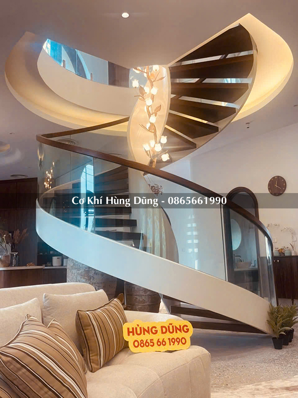 Mẫu cầu thang xoắn ốc đẹp 33