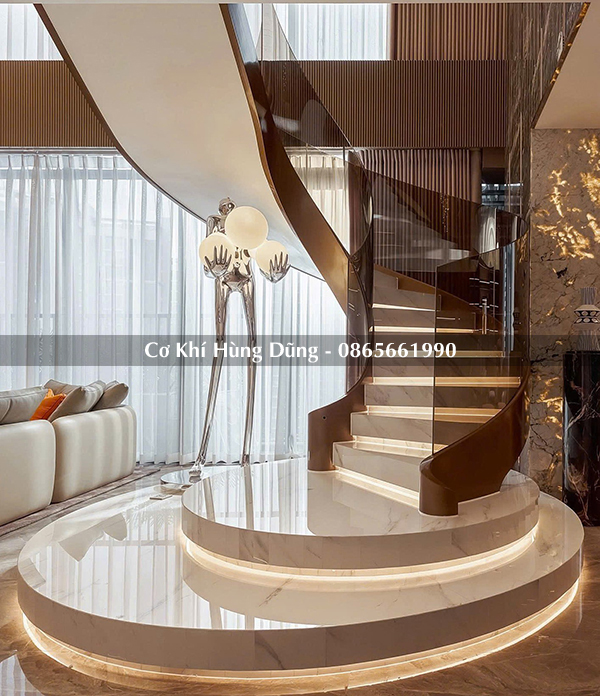 Mẫu cầu thang xoắn ốc đẹp 26