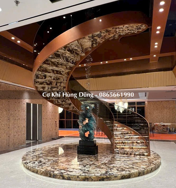 Mẫu cầu thang xoắn ốc đẹp 15