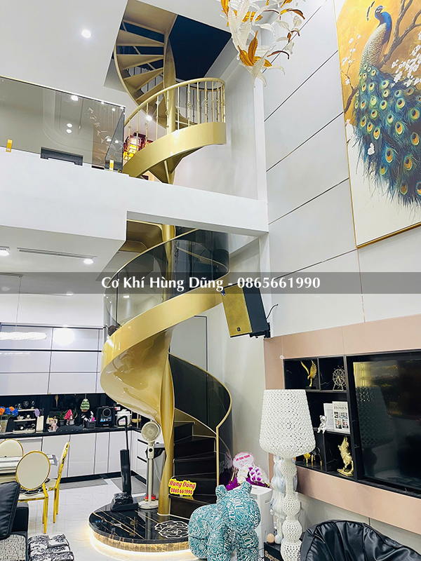 Mẫu cầu thang xoắn ốc đẹp 11
