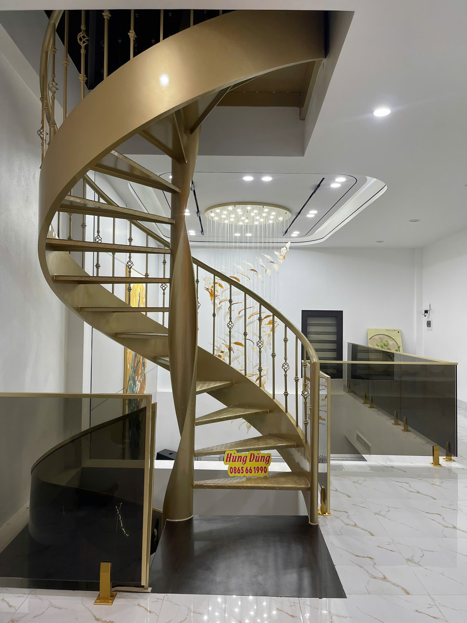 Mẫu cầu thang xoắn ốc đẹp 77
