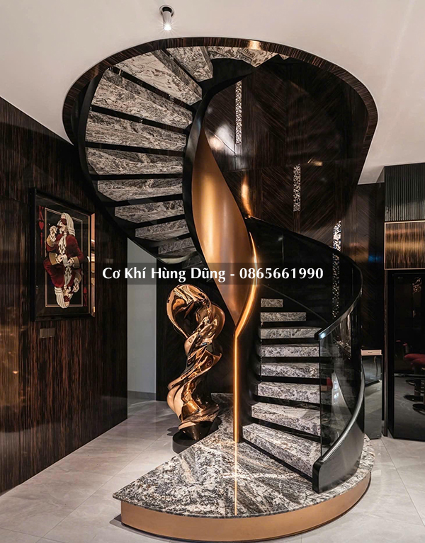 Mẫu cầu thang xoắn ốc đẹp 5