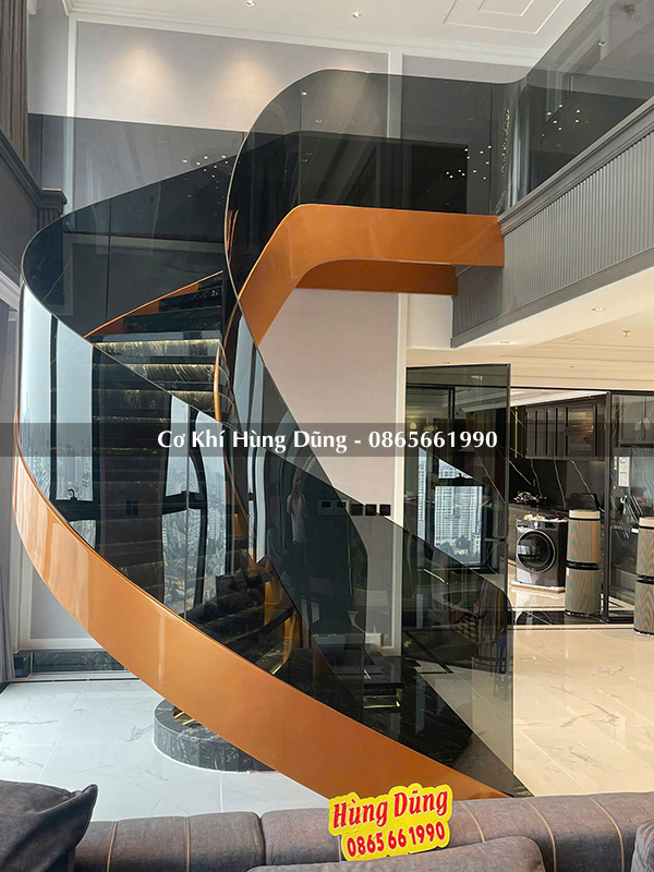 Mẫu cầu thang xoắn ốc đẹp 3