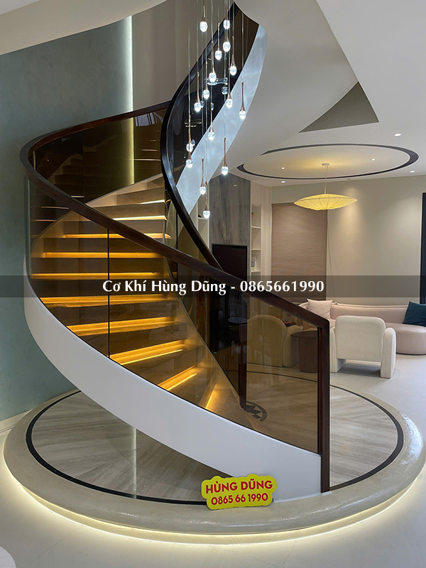 Mẫu cầu thang xoắn ốc đẹp 18