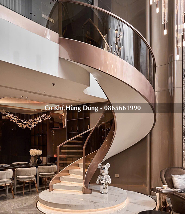 Mẫu cầu thang xoắn ốc đẹp 30